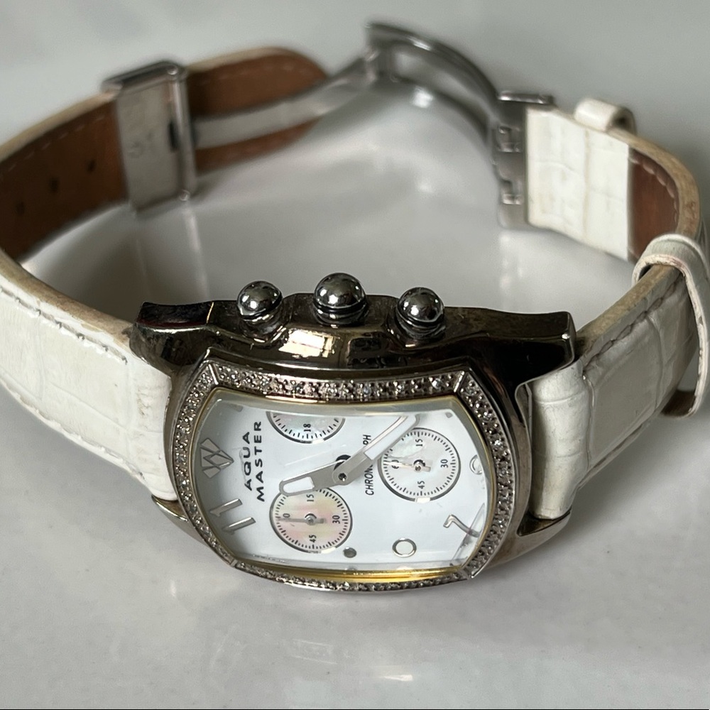 Aqua Master Watches Ladies Bubble Diamond Watch 0.30ct